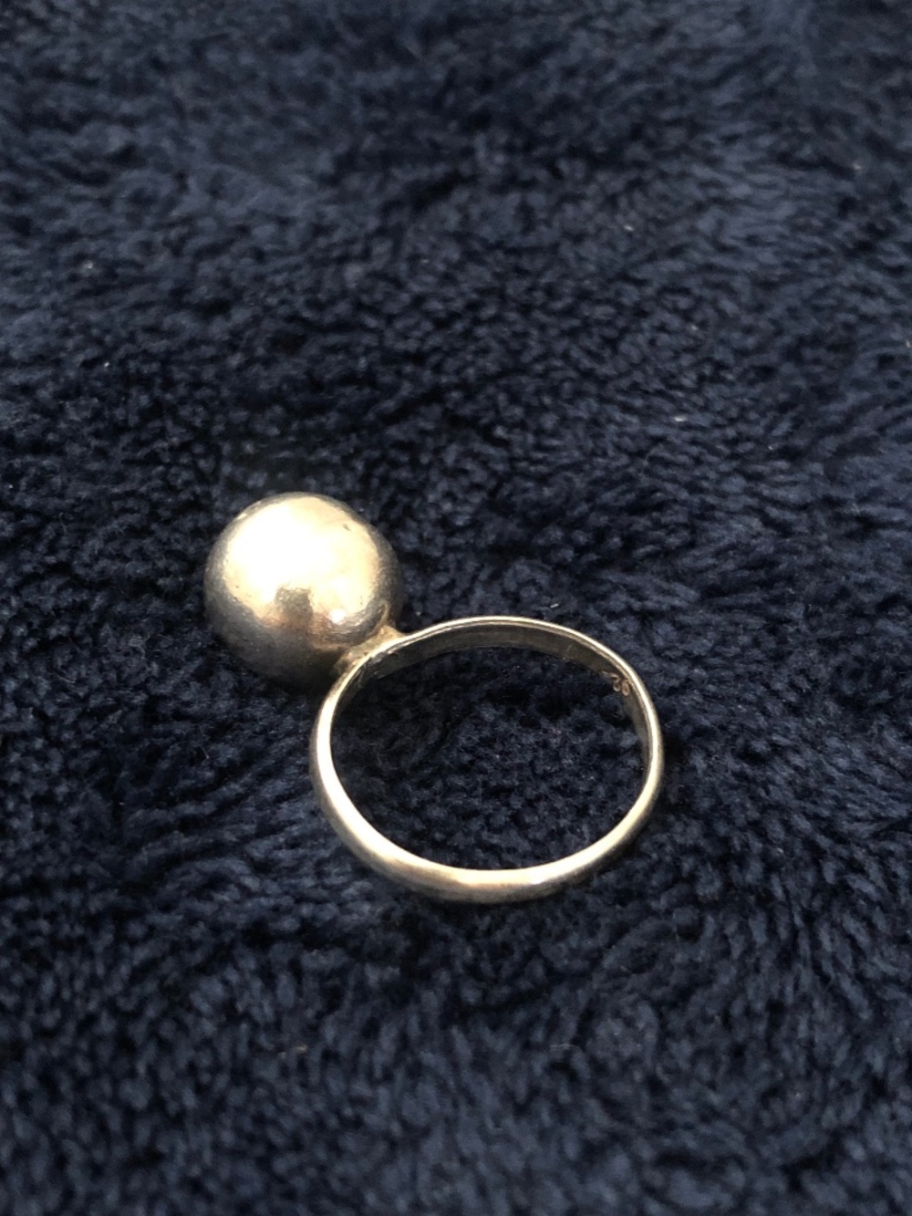 925 silver sphere ring